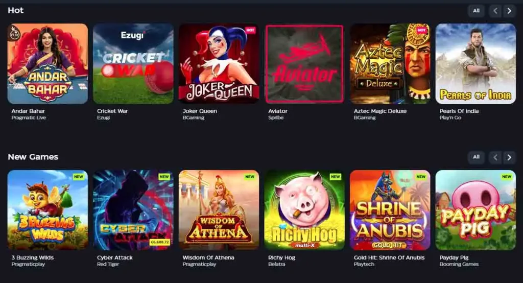 JeetCity Casino Games