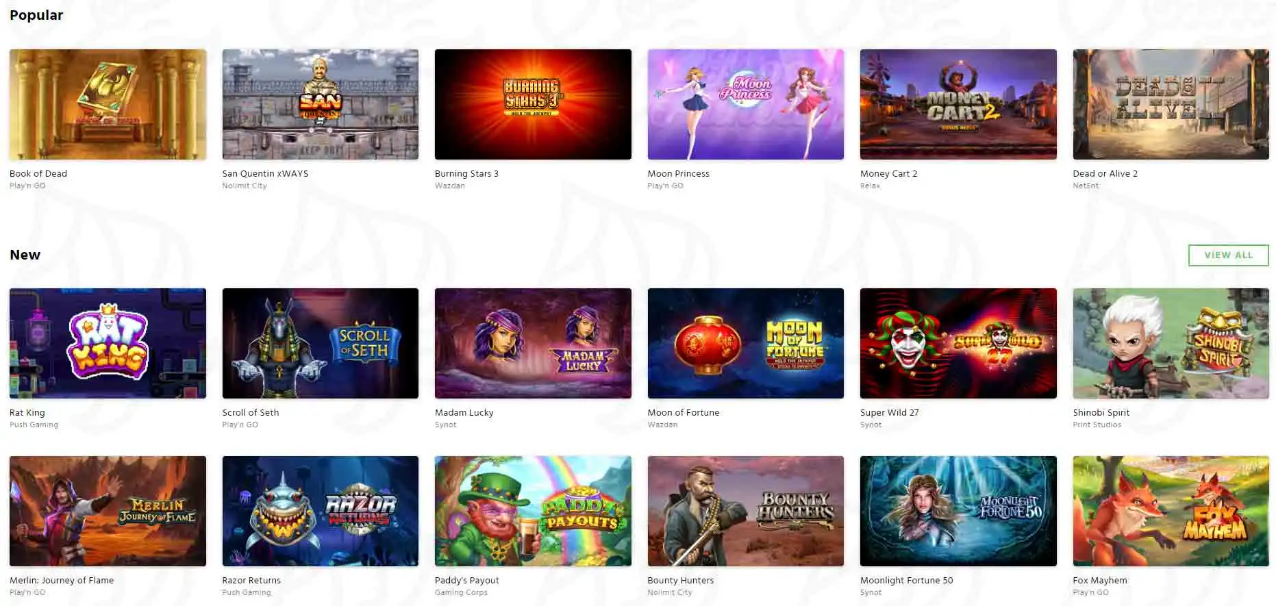 Jackpot Guru Casino Games