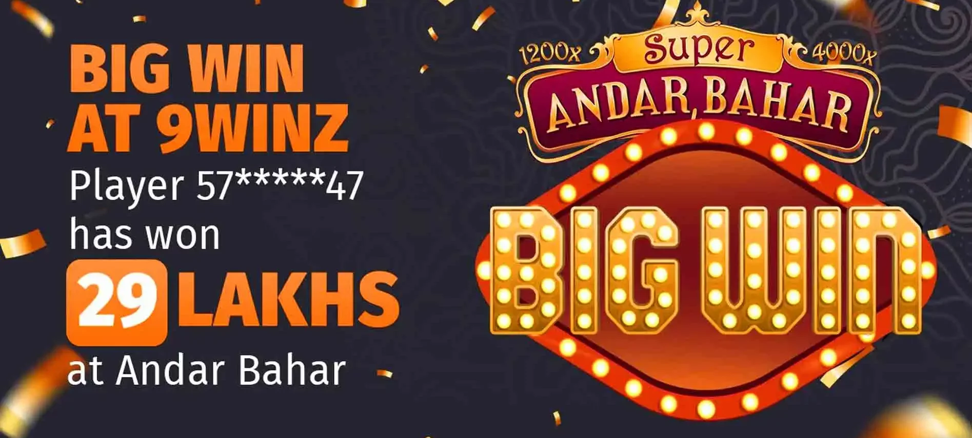 9winz Andar Bahar Big Win Bonus