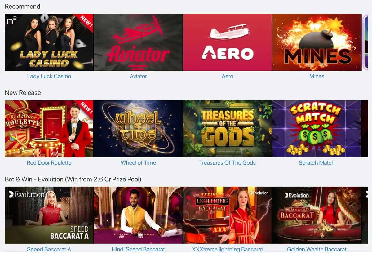 INDIBET Live Casino
